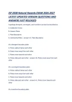 Isp 203B Natural Hazards Exam 2026-2027 Latest Updated Version Questions And Answers Just Released&period;pdf&NewLine;&NewLine;