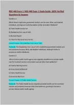 NSG 440 Exam 1&colon; NSG 440 Exam 1 Study Guide&colon; 100&percnt; Verified Questions & Answers&colon;Latest Updated Solution