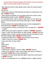 American Board of Surgical Assistants TEST REVIEW - Sutures and Wound &NewLine;Repair&sol; General Surgery Questions and Answers 