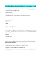 NAB Core Exam Questions Solved Correctly to Pass