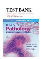 Test Bank for Rubin's Pathology&colon; Clinicopathologic Foundations of Medicine&comma; 8th Edition by David S&period; Strayer & Emanuel Rubin &ndash; Complete Questions & Answers with Detailed Rationales
