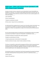 NAB Exam - NHA LOS Practice Exam Questions with 100&percnt; Rated Expert Solutions