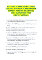 Mkt 350 Utk Exam 2 Study Guide &NewLine;2026&sol;2027 Accurate Questions With &NewLine;Correct Detailed Solutions &vert;&vert; &NewLine;100&percnt; Guaranteed Pass &NewLine;<Newest Version> &NewLine; 