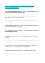 RCAL - NAB Administrator Exam Study Guide Questions Graded A&plus;