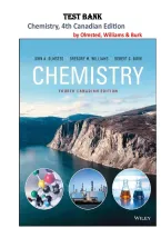 Test Bank for Chemistry&comma; 4th Canadian Edition &lpar;Olmsted&comma; Williams & Burk&comma; 2020&rpar; &vert; All Chapters 1&ndash;22 Covered