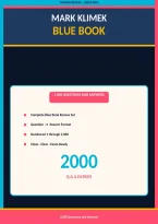 QUESTION BANK&colon; Mark Klimek Blue Book &vert; 100&percnt; Verified &vert; Nclex Prep&comma; Nursing Review & Practice Questions