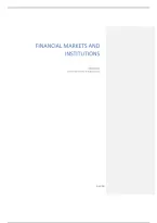 Financial Markets and Institutions &vert; VUB &vert; 