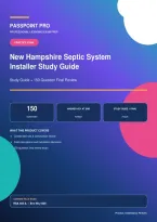New Hampshire Septic System Installer Study Guide &plus; Final Review Exam &ndash; 150 Questions