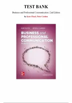 Test Bank for Business and Professional Communication&comma; 2nd Edition by Kory Floyd and Peter Cardon &vert;All Chapters 1-14 covered&period;