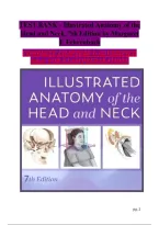 Official Test Bank&colon; Illustrated Anatomy Of The Head And Neck 7th Edition&comma; By Margaret&semi; Chap 1-12 &vert; Latest Update 2026&sol;2027