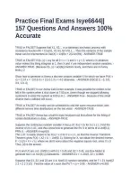 Practice Final Exams Isye6644&vert;&vert; 157 Questions And Answers 100&percnt; Accurate