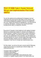 WGU IT D482 Task 1- Secure Network Merger and Implementation Plan Guide &lpar;DHN1&rpar;