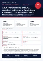ANCC FNP Family Nurse Practitioner Exam Prep 2026&sol;2027 &ndash; Questions and Answers &vert; 100&percnt; Verified &vert; Complete Verified Answers &ndash; Pass Guaranteed &ndash; A&plus; Graded