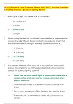 NCCER Electrical Level 2 Module 3 Exam 2026&sol;2027 &vert; Practice Questions & Verified Answers &vert; Electrical Training Review