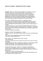 Nur 421 Exam 1 Verified Study Guide