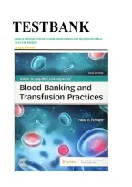 Test Bank for Basic & Applied Concepts of Blood Banking and Transfusion Practices&comma; 5th Edition by Paula R&period; Howard &ndash; All Chapters 1&ndash;16&comma; Complete with Verified Answers & Detailed Rationales 