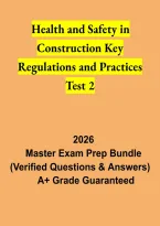 Health and Safety in Construction Key Regulations and Practices Test 2 2026 &vert; Construction Safety Study Guide