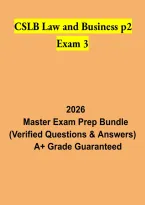 CSLB Law and Business P2 Exam 3 2026 &vert; California Contractor License Study Guide & Practice Questions