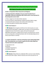 CNOR &lpar;Certified Nurse Operating Room&rpar; Practice Exam &NewLine;200 Original Questions with Detailed Rationales 
