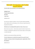 NSG 6430 - W1 Questions with Verified&NewLine;Correct Answers