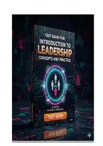 Test Bank For Introduction to Leadership&colon; Concepts and Practice&comma; 5th Edition&comma; by Peter G&period; Northouse&vert; All Chapters &vert; Questions & 100&percnt; Verified Answers &vert; Graded A&plus;