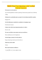 BUNDLE OF NR601 QUESTIONS WITH VERIFIED CORRECT ANSWERS