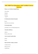 NSG 3850 Test Questions with Verified Correct&NewLine;Answers