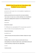 NR602 Final Exam Review Questions with&NewLine;Verified Correct Answers