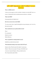 LPC 68W Questions with Verified Correct&NewLine;Answers