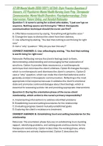 ATI RN Mental Health 2026&sol;2027 &vert; ACTUAL-Style Practice Questions & Answers&comma; ATI Psychiatric-Mental Health Nursing Exam Prep&comma; Therapeutic Communication&comma; Mental Health Disorders&comma; Psychopharmacology&comma; Crisis Intervention&comma; Patient Safety&comma; and Detailed Rational