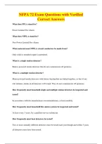 NFPA 72 Exam Questions with Verified&NewLine;Correct Answers