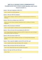 Abo Ncle Certification Comprehensive&NewLine;Examination Test Study Guide Questions With Correct&NewLine;Answers &lpar;Grade A&plus;&rpar;