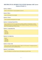 ABO PRACTICAL BOARD EVALUATION Questions with Correct&NewLine;Answers &lpar;Grade A&plus;&rpar;