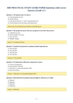 ABO PRACTICAL STUDY GUIDE PAPER Questions with Correct&NewLine;Answers &lpar;Grade A&plus;&rpar;