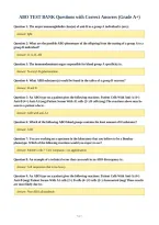 ABO TEST BANK Questions with Correct Answers &lpar;Grade A&plus;&rpar;