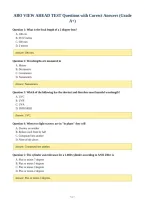 ABO VIEW AHEAD TEST Questions with Correct Answers &lpar;Grade&NewLine;A&plus;&rpar;