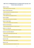ABO-NCLE COMPREHENSIVE EXAMINATION Questions with&NewLine;Correct Answers &lpar;Grade A&plus;&rpar;