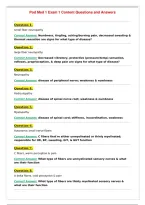 Pod Med 1 Exam 1 Content Questions and Answers