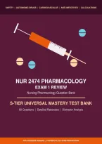 2026&sol;2027 NUR 2474 Pharmacology Exam 1 Elite Test Bank &vert; S-Tier Universal Mastery &lpar;Q&A &plus; Rationales&rpar;  