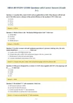 ABSA 4B STUDY GUIDE Questions with Correct Answers &lpar;Grade&NewLine;A&plus;&rpar;