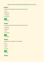 Radiology Chapter 8 Verified Questions with CORRECT Answers &lpar;Grade A&plus;&rpar;