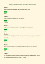 radiology Exam Verified Questions with CORRECT Answers &lpar;Grade A&plus;&rpar;