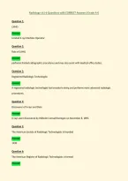 Radiology ch1-6 Questions with CORRECT Answers &lpar;Grade A&plus;&rpar;