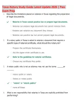 Texas Notary Study Guide 2026 &vert; Latest Update Exam Prep &vert; Texas Secretary of State Notary Course & Exam &vert; Notarial Acts&comma; Personal Appearance&comma; Journals&comma; Certificates & Notary Law