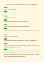 RADT 153- Patient Care- Unit 3- Exam Questions with CORRECT Answers &lpar;Grade A&plus;&rpar;