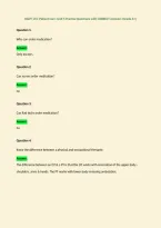 RADT 153- Patient Care- Unit 5 Practice Questions with CORRECT Answers &lpar;Grade A&plus;