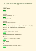 RADT 153- Patient Care- Unit 1- Medical Asepsis Questions with CORRECT Answers &lpar;Grade&NewLine;A&plus;&rpar;