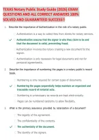 Texas Notary Public Exam Study Guide 2026 &vert; 158 Practice Questions & Answers &vert; Texas Notary Laws&comma; Procedures&comma; Duties & Requirements &vert; Exam Preparation