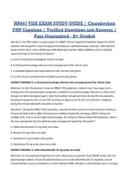 NR667 VISE EXAM STUDY GUIDE &vert; Chamberlain FNP Capstone &vert; Verified Questions and Answers &vert; Pass Guaranteed - A&plus; Graded