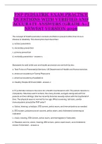 FNP Pediatric Exam Practice Questions &ndash; Complete Pediatric Nursing Study Guide and Exam Review
